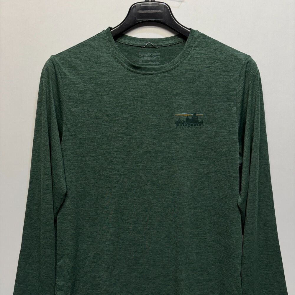 Patagonia Men Medium Long-Sleeved Capilene Cool Daily Graphic T-Shirt D112 -24 - Picture 9 of 15